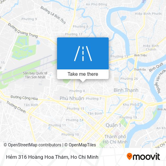 Hẻm 316 Hoàng Hoa Thám map