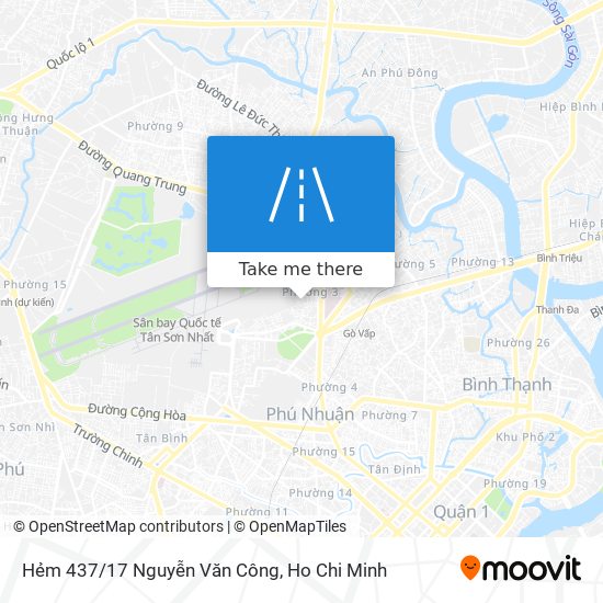 Hẻm 437/17 Nguyễn Văn Công map