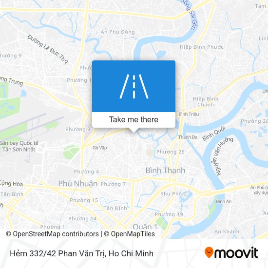 Hẻm 332/42 Phan Văn Trị map