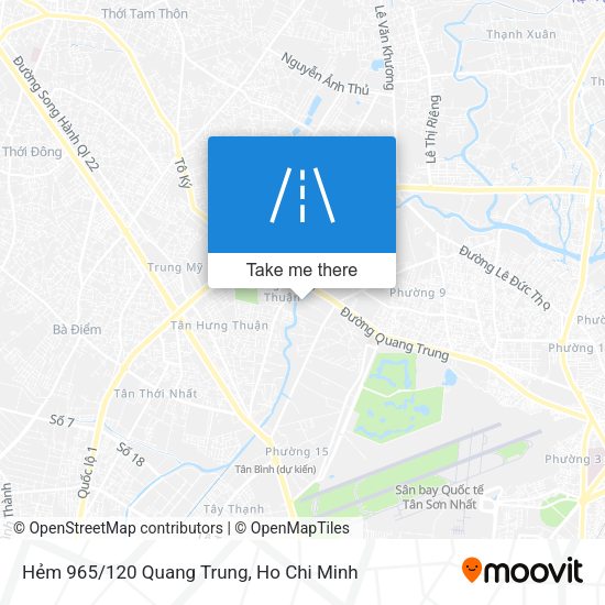 Hẻm 965/120 Quang Trung map