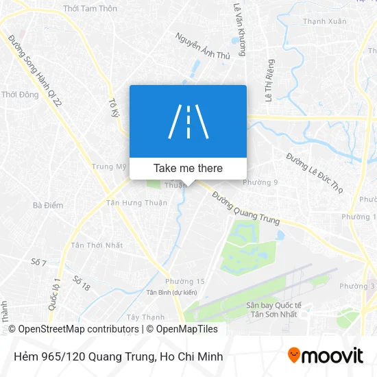 Hẻm 965/120 Quang Trung map