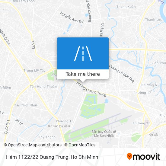 Hẻm 1122/22 Quang Trung map