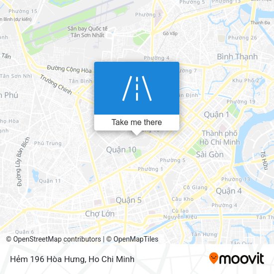 Hẻm 196 Hòa Hưng map