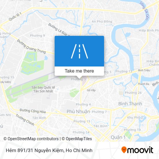 Hẻm 891/31 Nguyễn Kiệm map