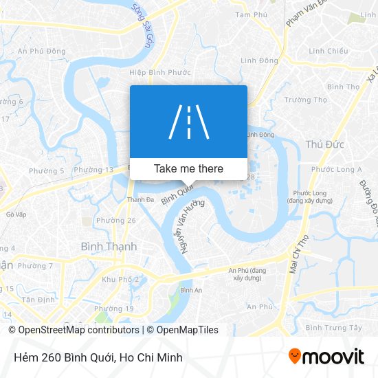 Hẻm 260 Bình Quới map