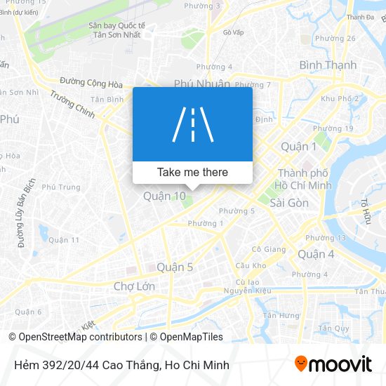 Hẻm 392/20/44 Cao Thắng map