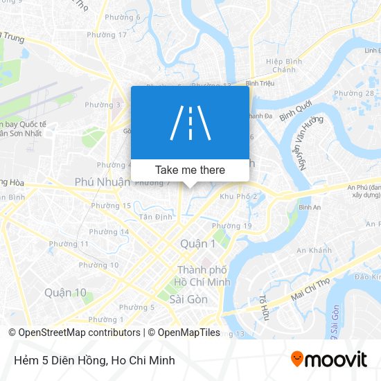 Hẻm 5 Diên Hồng map