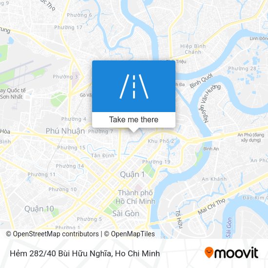Hẻm 282/40 Bùi Hữu Nghĩa map