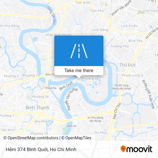 Hẻm 374 Bình Quới map