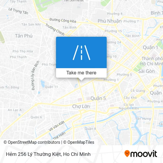 Hẻm 256 Lý Thường Kiệt map