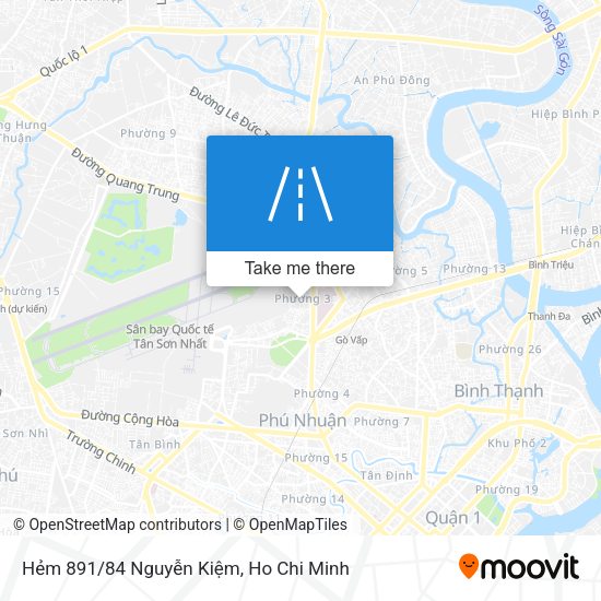 Hẻm 891/84 Nguyễn Kiệm map