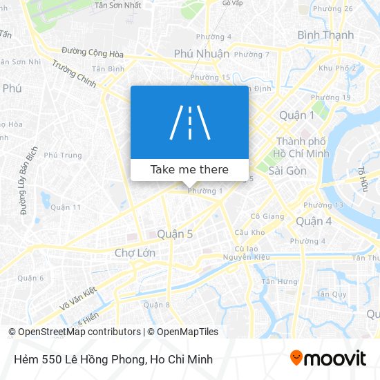 Hẻm 550 Lê Hồng Phong map