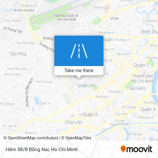 Hẻm 58/8 Đồng Nai map