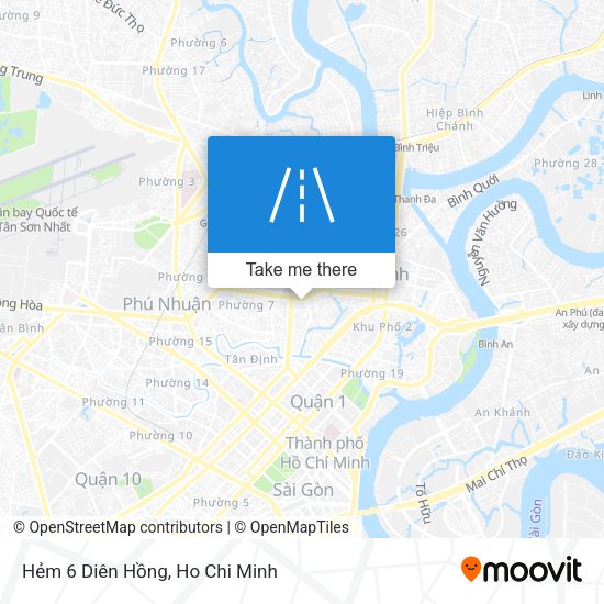 Hẻm 6 Diên Hồng map