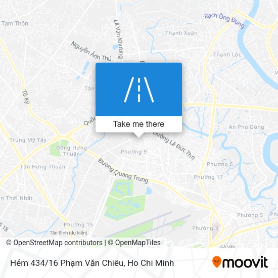 Hẻm 434/16 Phạm Văn Chiêu map