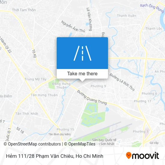 Hẻm 111/28 Phạm Văn Chiêu map
