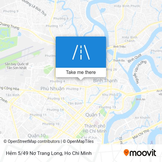 Hẻm 5/49 Nơ Trang Long map