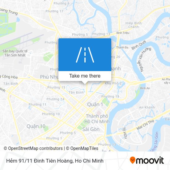 Hẻm 91/11 Đinh Tiên Hoàng map