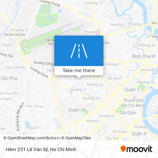 Hẻm 231 Lê Văn Sỹ map