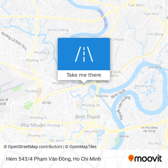 Hẻm 543/4 Phạm Văn Đồng map