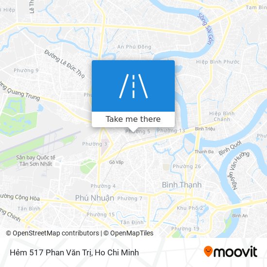 Hẻm 517 Phan Văn Trị map