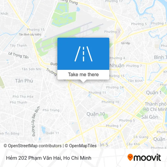 Hẻm 202 Phạm Văn Hai map