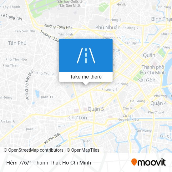 Hẻm 7/6/1 Thành Thái map