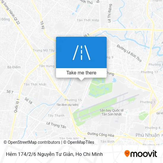 Hẻm 174/2/6 Nguyễn Tư Giản map