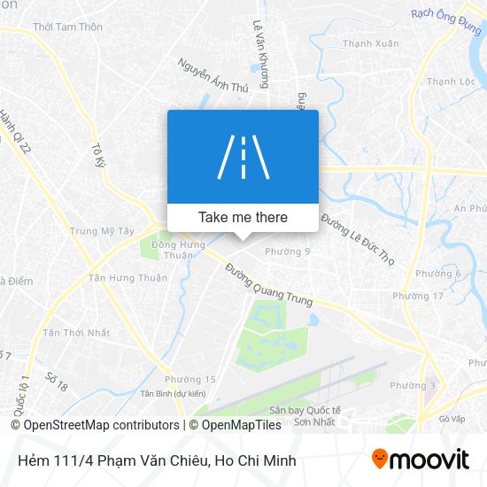 Hẻm 111/4 Phạm Văn Chiêu map