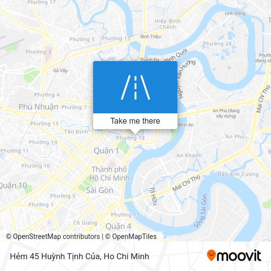 Hẻm 45 Huỳnh Tịnh Của map
