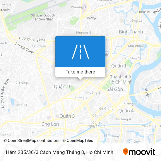 Hẻm 285/36/3 Cách Mạng Tháng 8 map