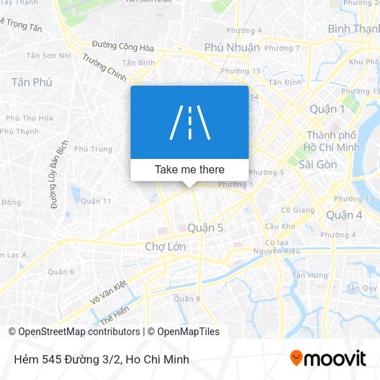 Hẻm 545 Đường 3/2 map