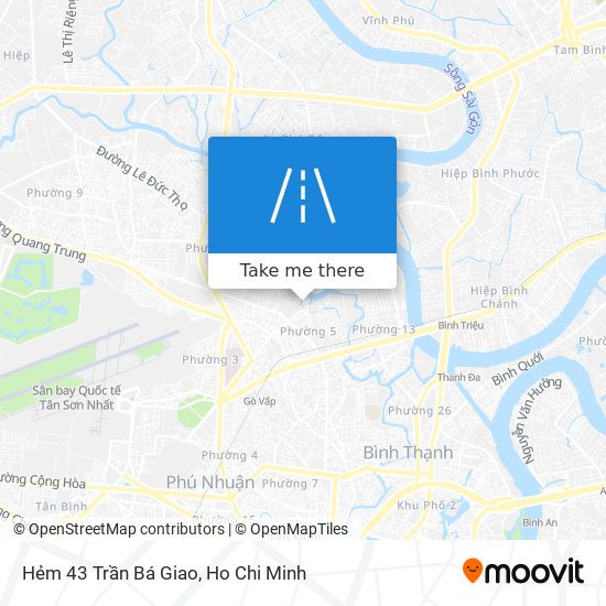 Hẻm 43 Trần Bá Giao map