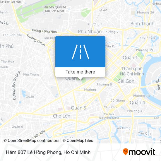 Hẻm 807 Lê Hồng Phong map