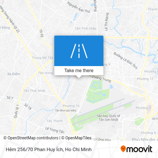 Hẻm 256/70 Phan Huy Ích map
