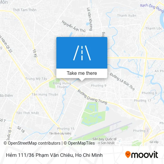 Hẻm 111/36 Phạm Văn Chiêu map