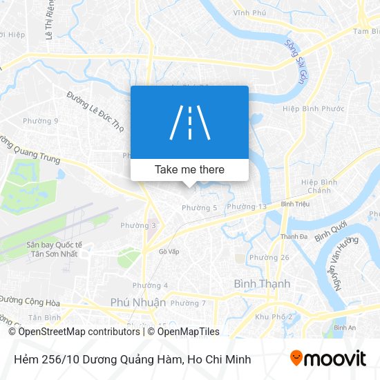 Hẻm 256/10 Dương Quảng Hàm map