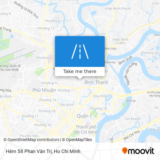 Hẻm 58 Phan Văn Trị map