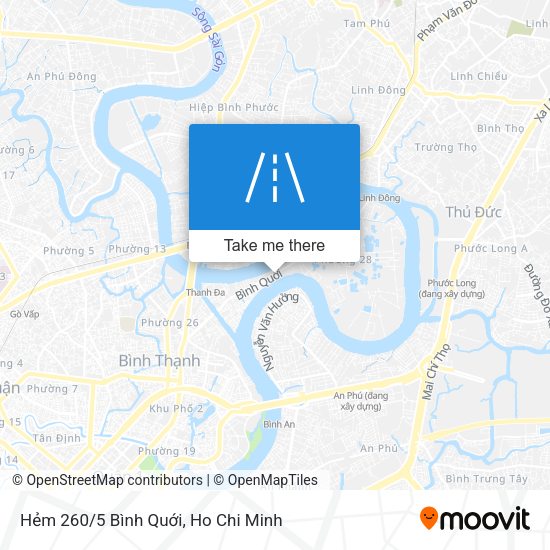 Hẻm 260/5 Bình Quới map