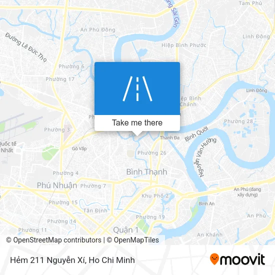 Hẻm 211 Nguyễn Xí map