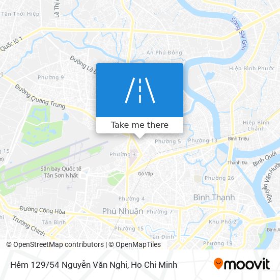 Hẻm 129/54 Nguyễn Văn Nghi map