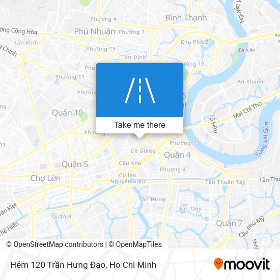 Hẻm 120 Trần Hưng Đạo map