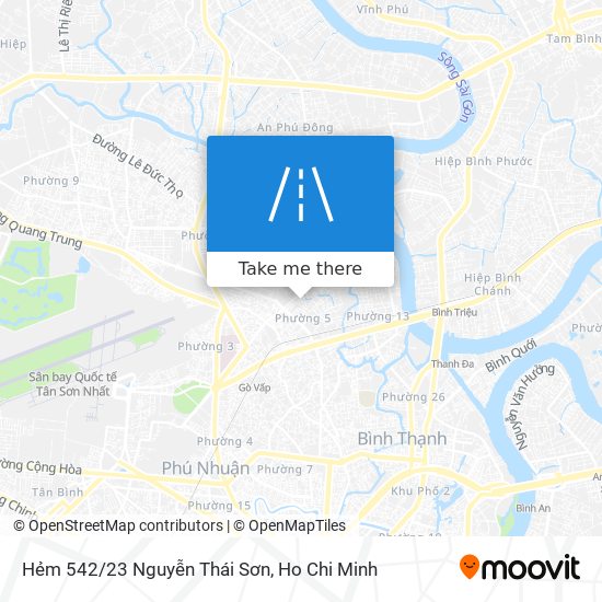 Hẻm 542/23 Nguyễn Thái Sơn map