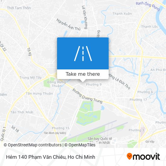 Hẻm 140 Phạm Văn Chiêu map