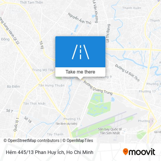 Hẻm 445/13 Phan Huy Ích map