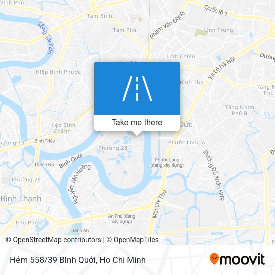 Hẻm 558/39 Bình Quới map
