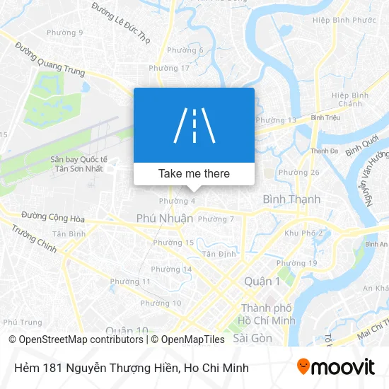 Hẻm 181 Nguyễn Thượng Hiền map