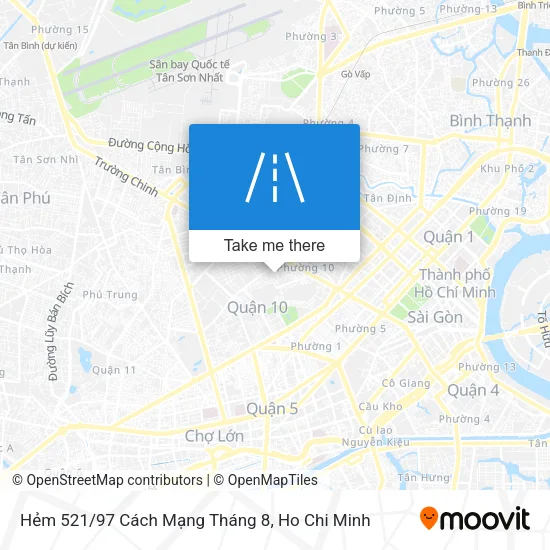 Hẻm 521/97 Cách Mạng Tháng 8 map