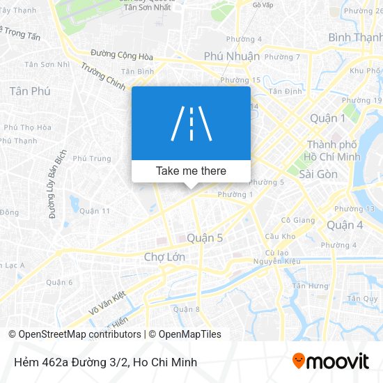 Hẻm 462a Đường 3/2 map