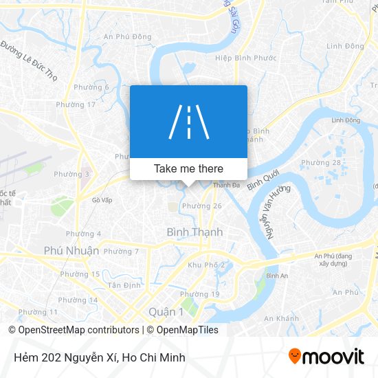Hẻm 202 Nguyễn Xí map